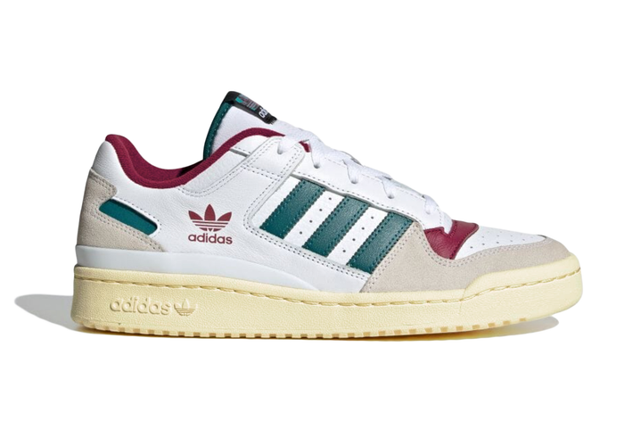 adidas Forum Low White Teal Burgundy