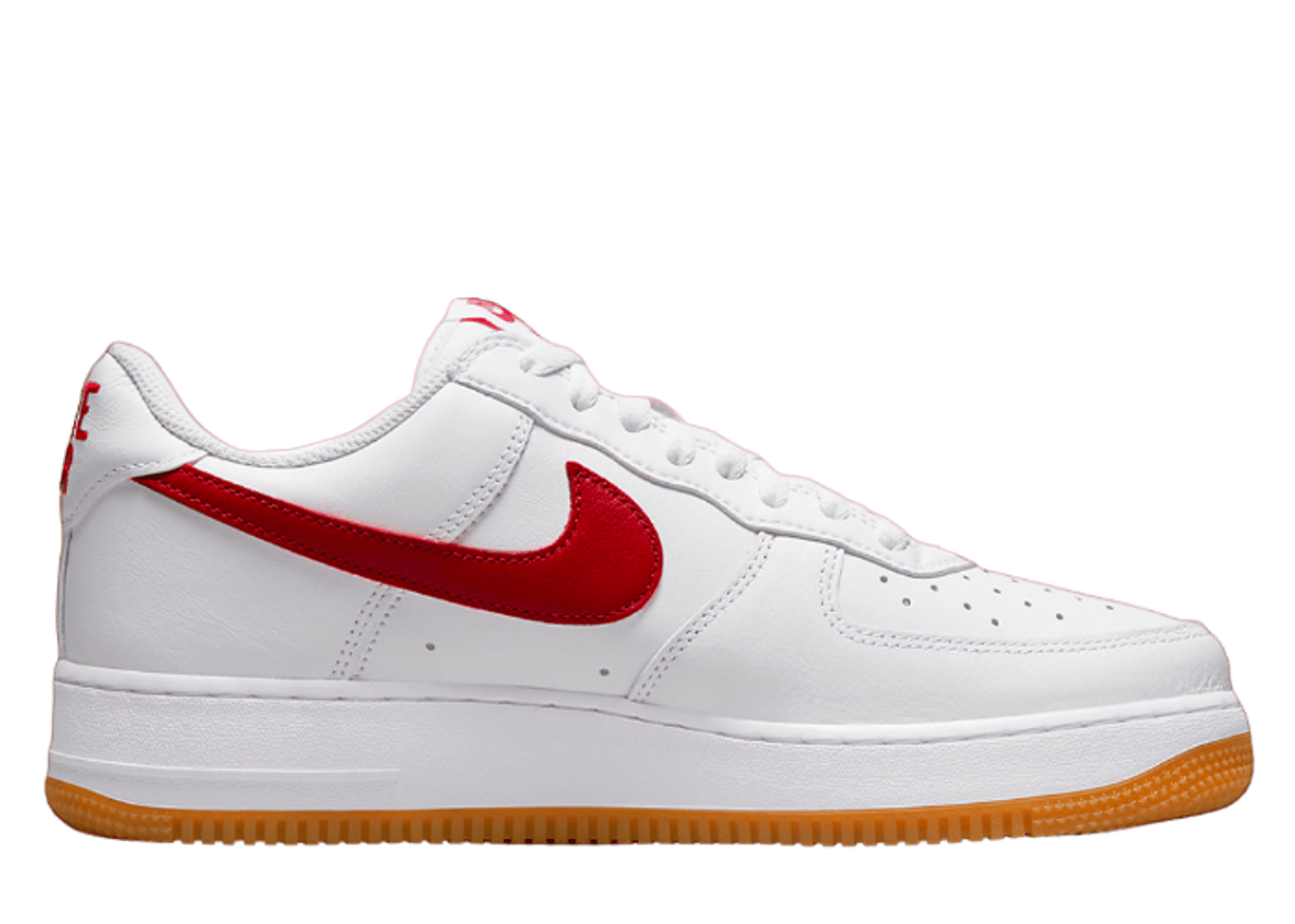 Nike Air Force 1 Low Anniversary Edition White Red Gum