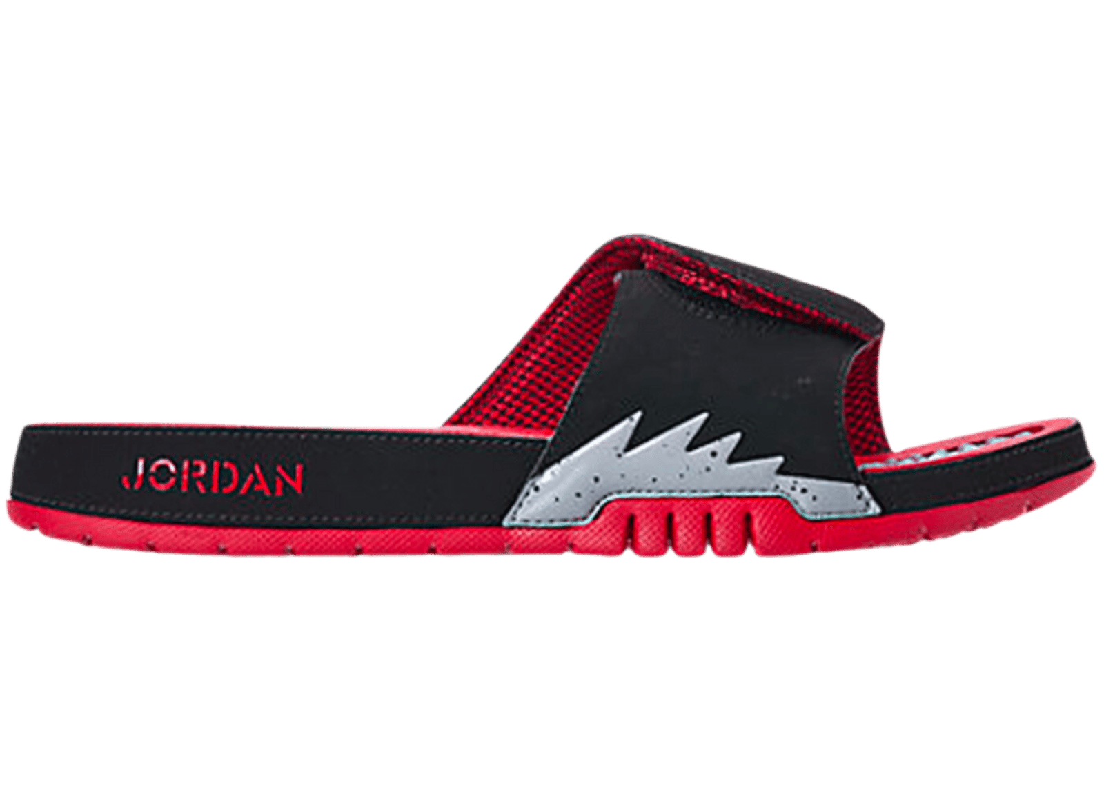 Air Jordan Hydro 5 Retro Black Particle Grey University Red