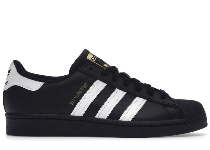 adidas Superstar Core Black Cloud White Gold