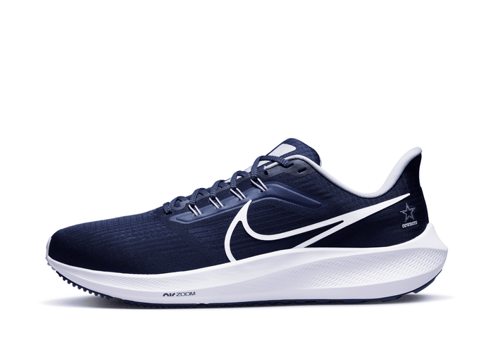 Nike Air Zoom Pegasus 39 Dallas Cowboys Mens 9 Navy Blue White DR2040-400 NFL Nike Dallas Cowboys NFL Air Zoom Pegasus 39 Running Shoe  main image 4