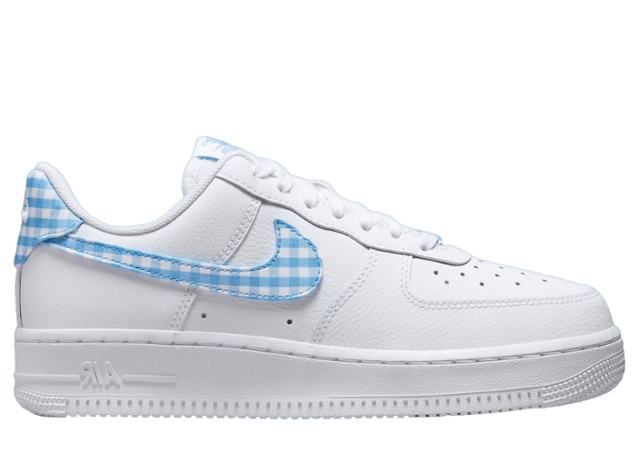 Nike Air Force 1 Gingham White University Blue (W) - DZ2784-100