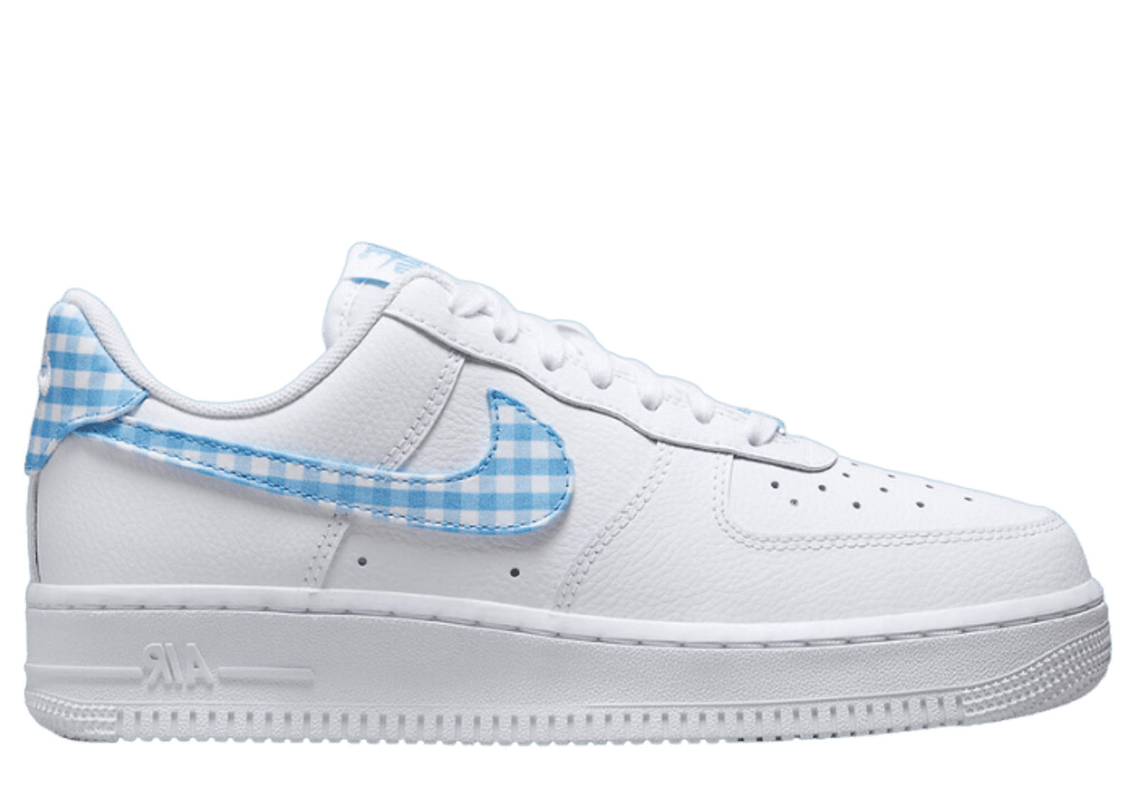 Nike Air Force 1 Gingham White University Blue (W)