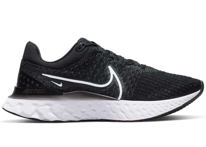 Nike React Infinity Run Flyknit 3 Black White (W)