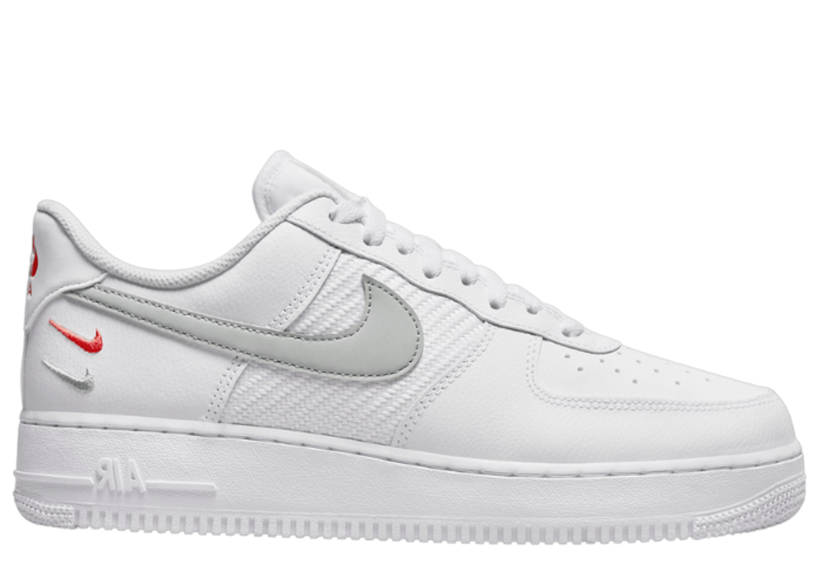 Nike Air Force 1 Low White Wolf Grey Picante Red