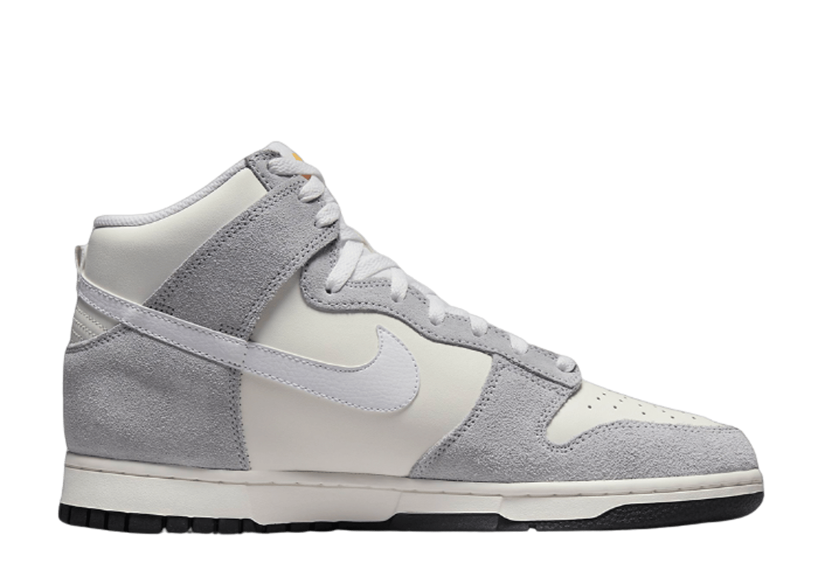 Nike Dunk High Grey Suede White