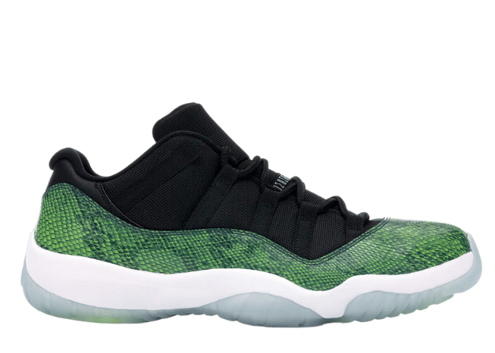Air Jordan 11 Retro Low Green Snakeskin - 528895-033