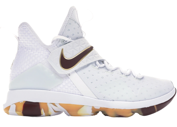 lebron 14 white and gold