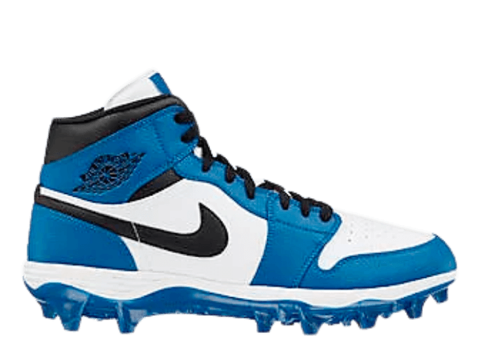 Air Jordan 1 Mid TD Cleat White Black Royal (2023)