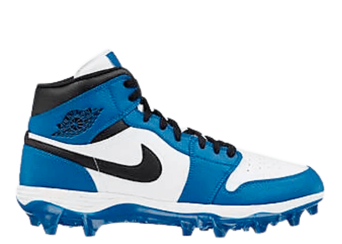 Air Jordan 1 Mid TD Cleat White Black Royal (2023)