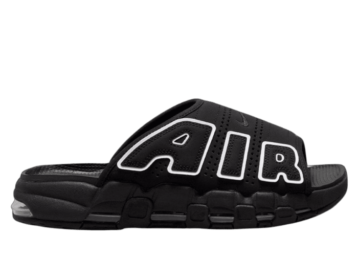 Nike Air More Uptempo Slide Black White - DV2132-001