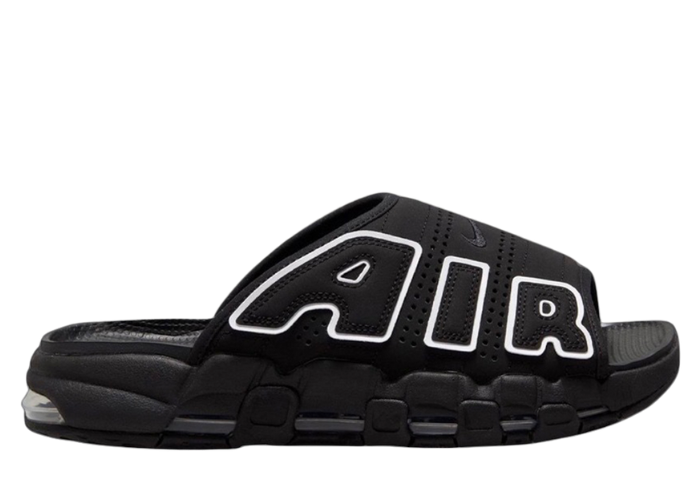 Nike Air More Uptempo Slide Black White