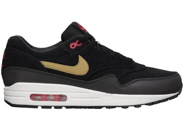 Nike Air Max 1 Gold Hyper Red