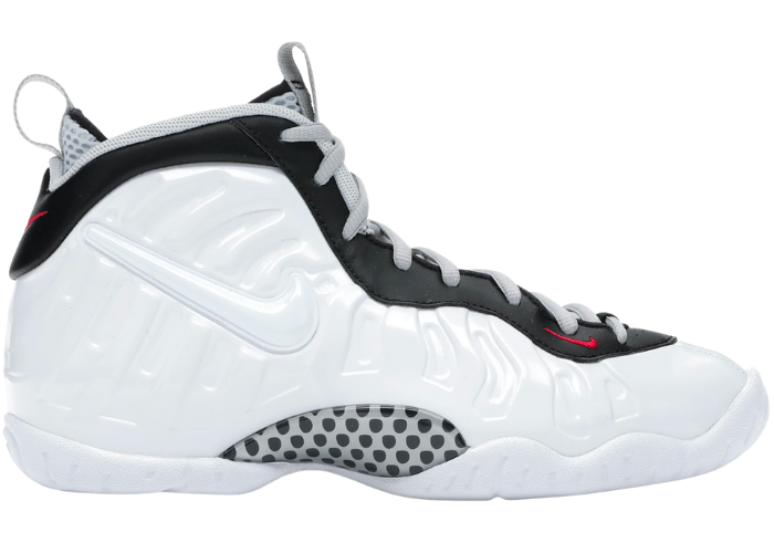 nike foamposite white and red