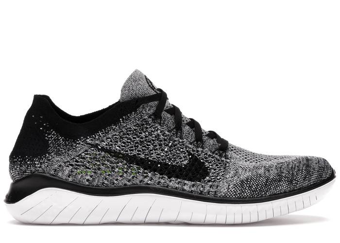 Nike Free RN Flyknit 2018 Black White Ombre