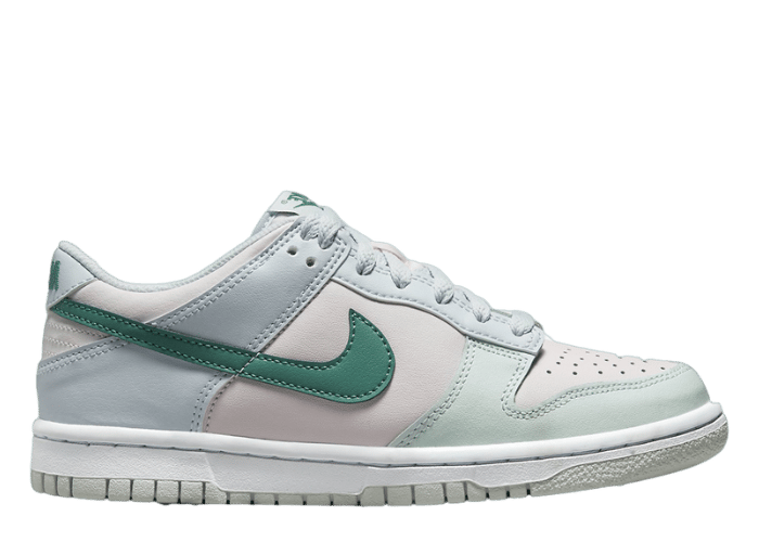 Nike Dunk Low Football Grey Mineral Teal Pearl Pink (GS)