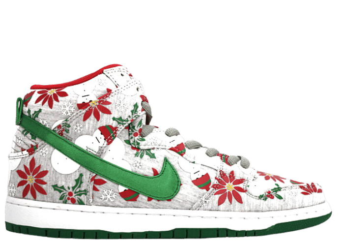 Nike SB Dunk High Concepts Ugly Christmas Sweater Grey