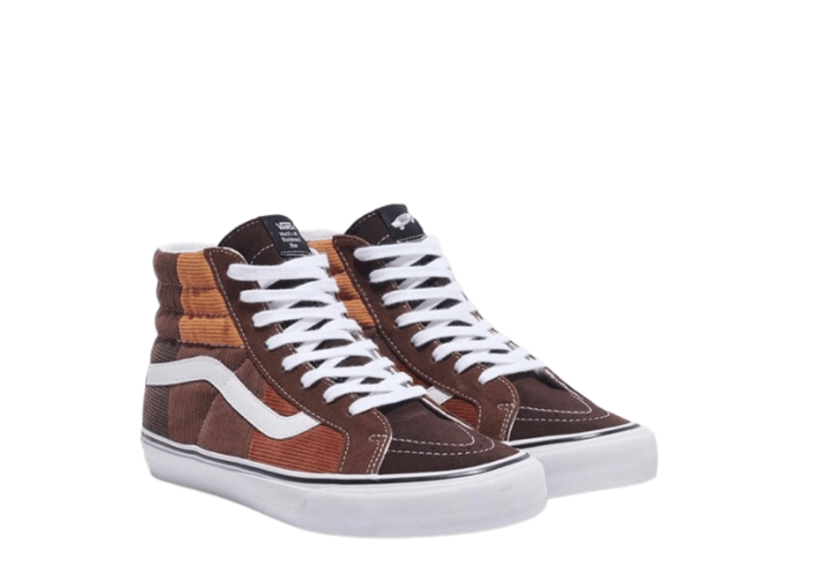 Vans Vault Sk8-Hi Corduroy Patchwork Noah Brown