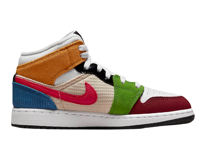 Air Jordan 1 Mid SE Patchwork (GS) - DR6957-100 Release Info