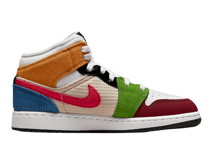 Air Jordan 1 Mid SE Patchwork (GS)