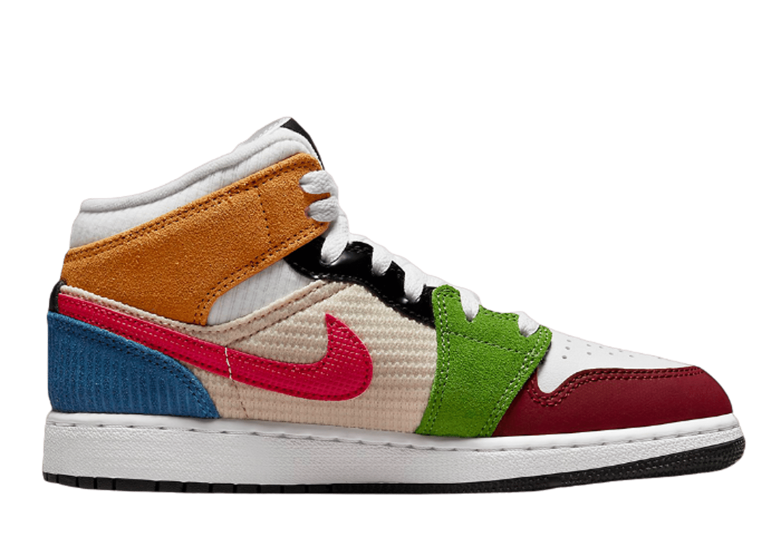 Air Jordan 1 Mid SE Patchwork (GS)
