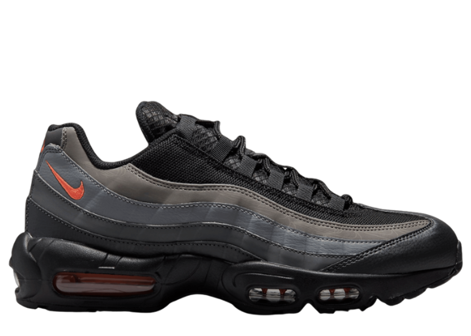 Nike Air Max 95 Reflective Swooshes Black Picante Red