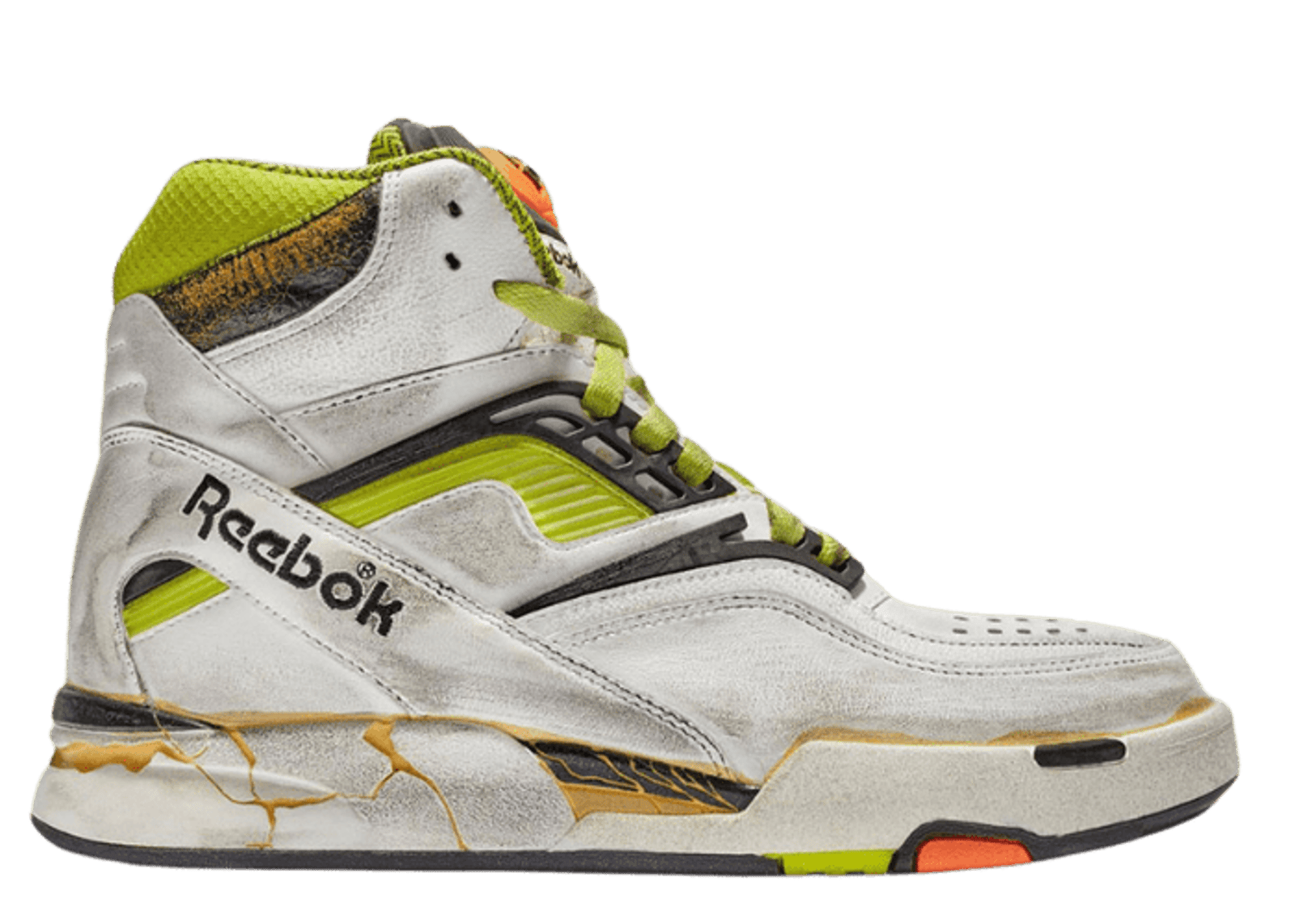 Reebok TZ Pump Deadstock Maison Margiela White Neon Yellow