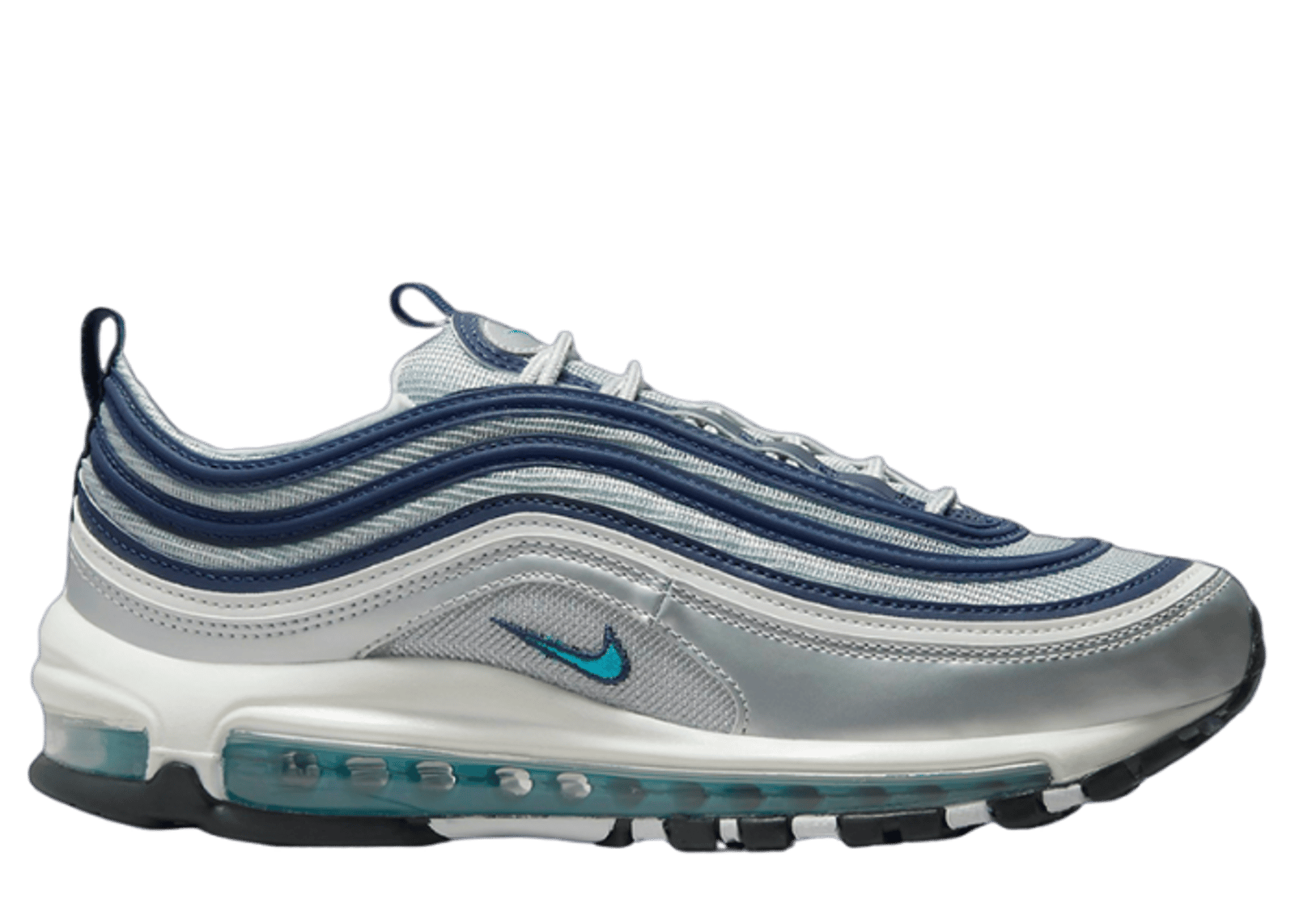 Nike Air Max 97 Metallic Silver Chlorine Blue