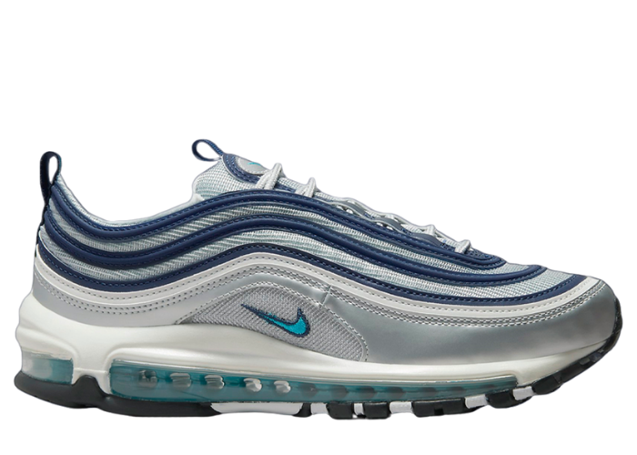 Nike Air Max 97 Metallic Silver Chlorine Blue