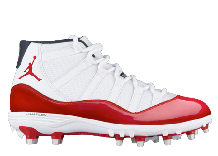 Air Jordan 11 Retro Cleat White Red