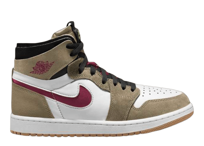 Jordan 1 High Zoom CMFT Neutral Olive Cherrywood Red