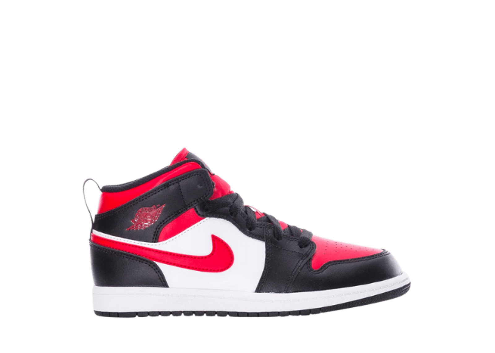 Jordan 1 Mid Black Fire Red (PS)