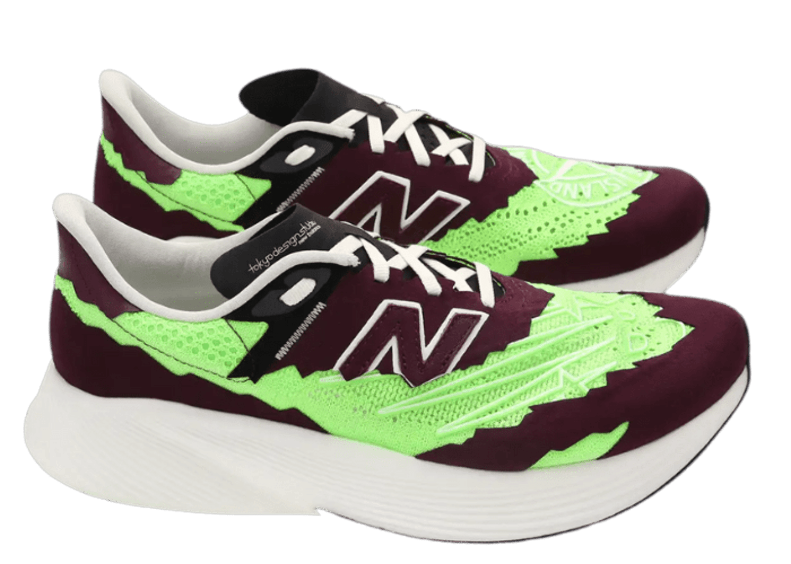 New Balance Stone Island RC Elite V2 SI Maroon Neon Green