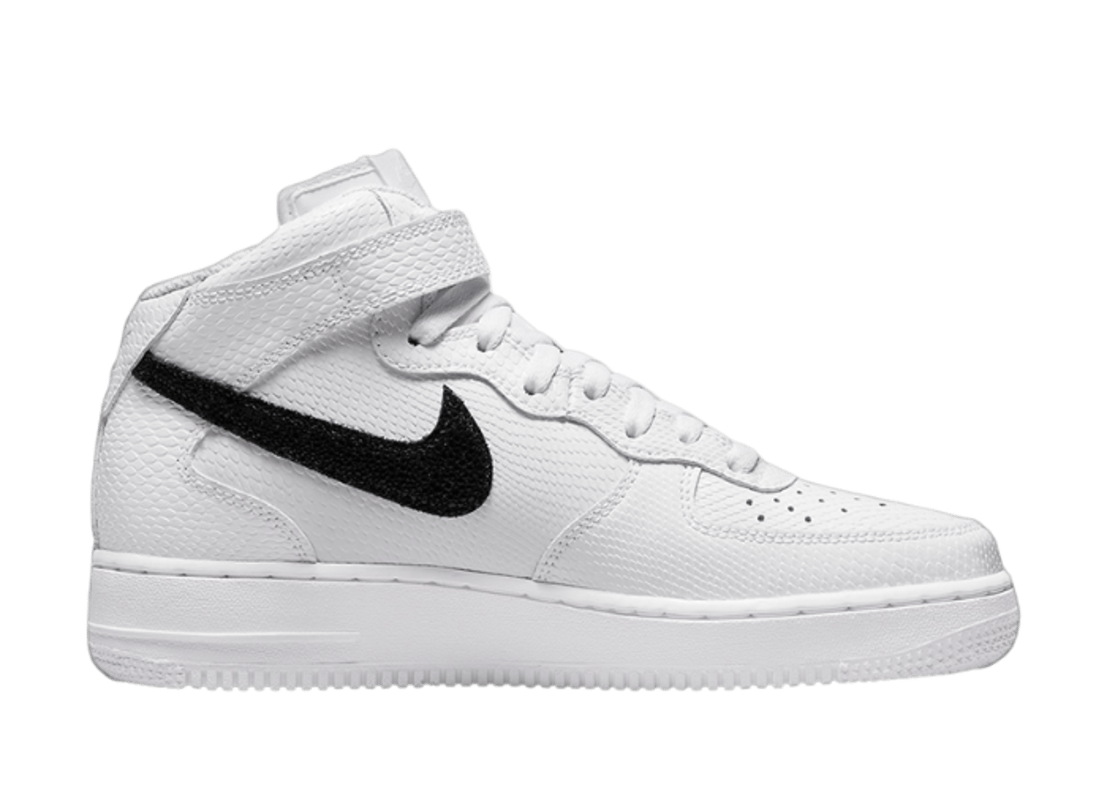 Nike Air Force 1 Mid Reptile White Black (W)