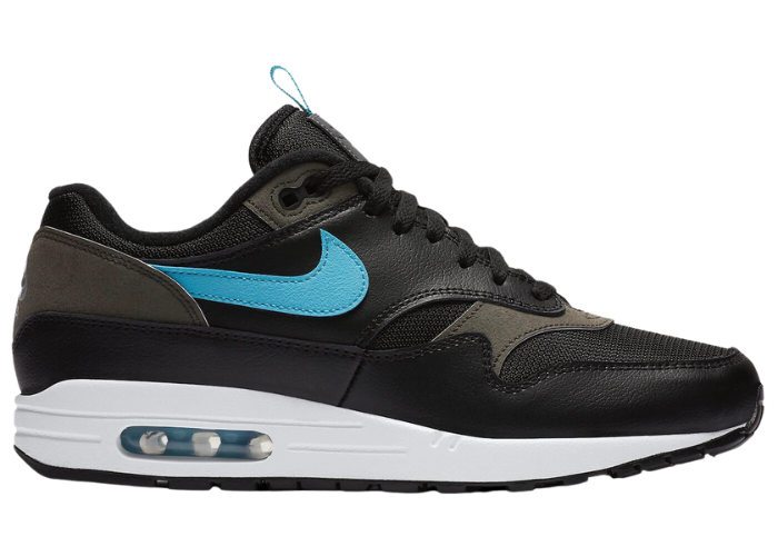 Nike Air Max 1 Tongue Tab Black Blue Fury