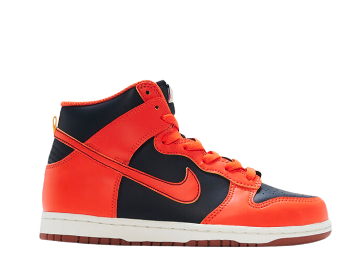 Nike Dunk High Black Safety Orange (PS)