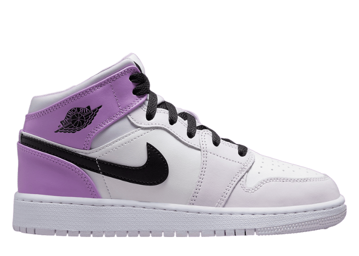 Air Jordan 1 Mid Barely Grape Rush Fuchsia (GS)