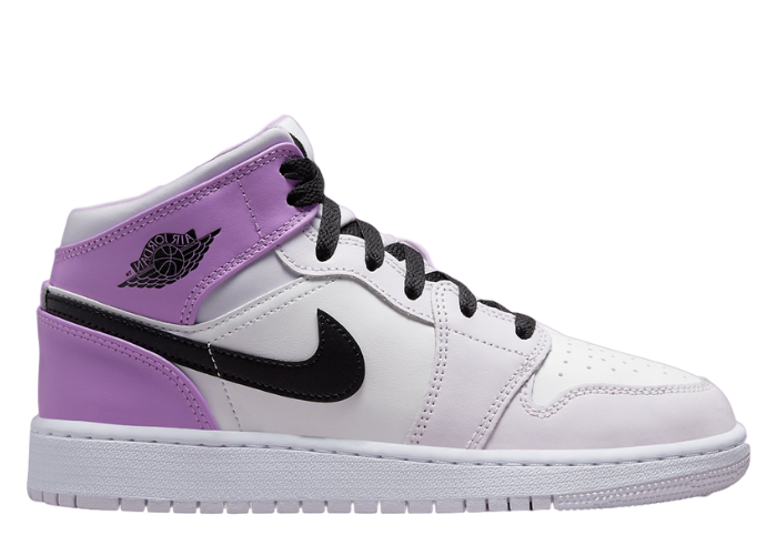 Air Jordan 1 Mid Barely Grape Rush Fuchsia (GS)