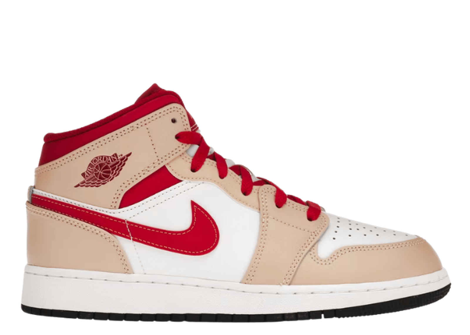 Jordan 1 Mid Beige Red (GS)