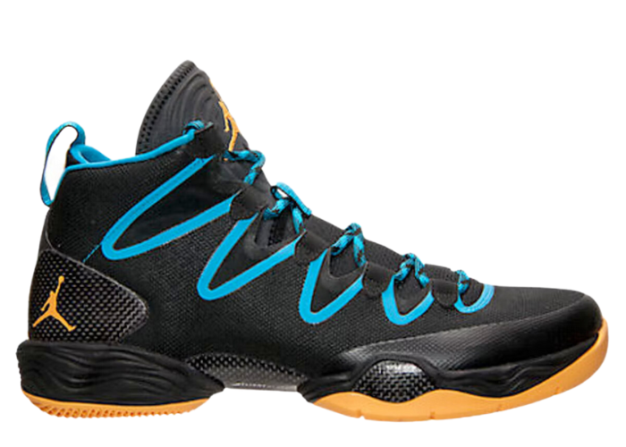 Air Jordan XX8 SE Black Atomic Mango Dark Powder Blue