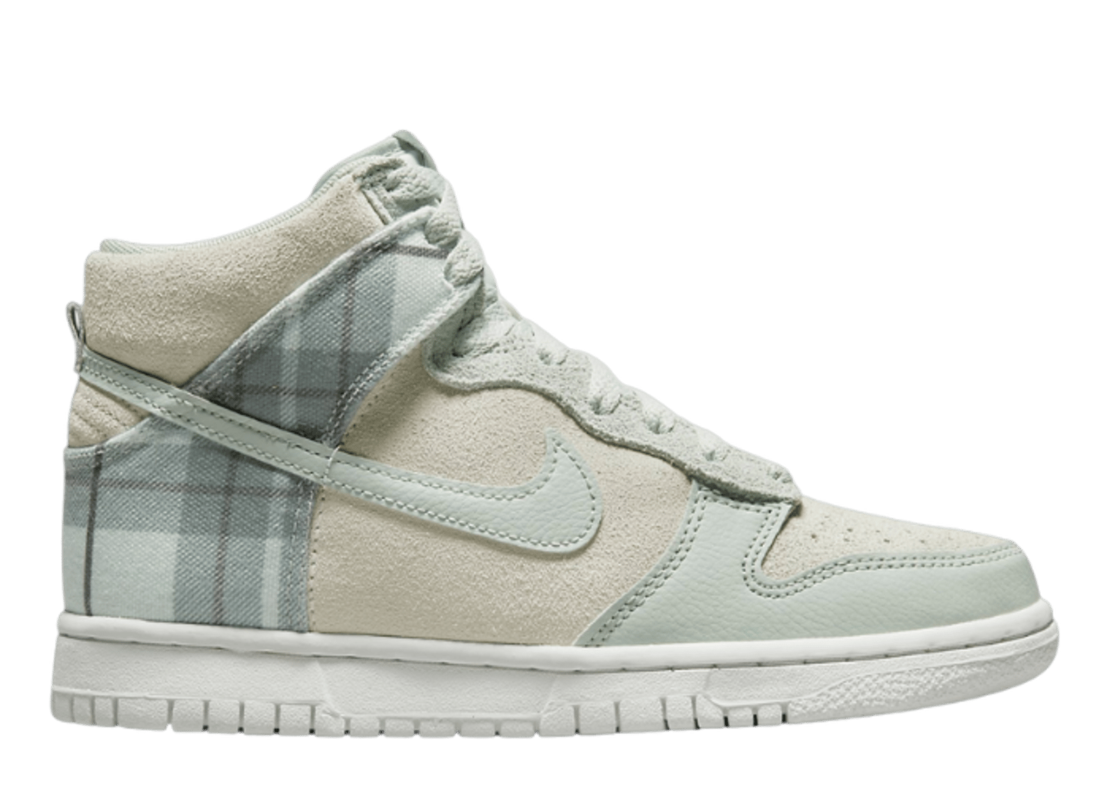 Nike Dunk High SE Tartan Plaid Summit White (GS)