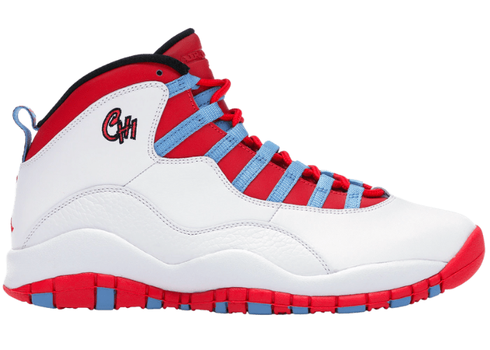 Blue red jordan 10 hotsell