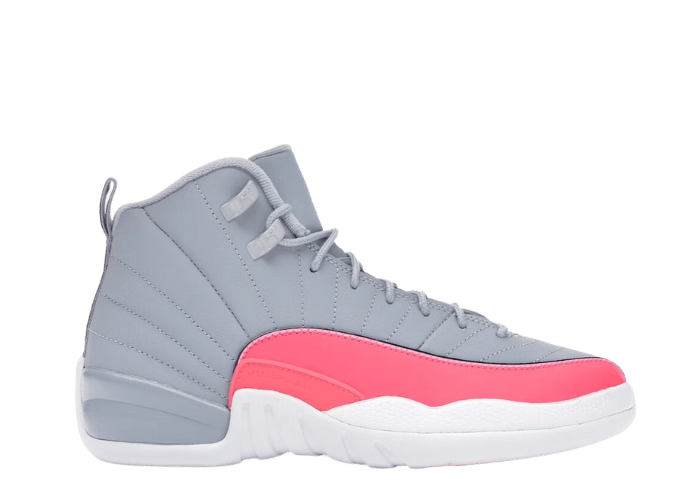 Air Jordan 12 Retro Wolf Grey Racer Pink (GS)