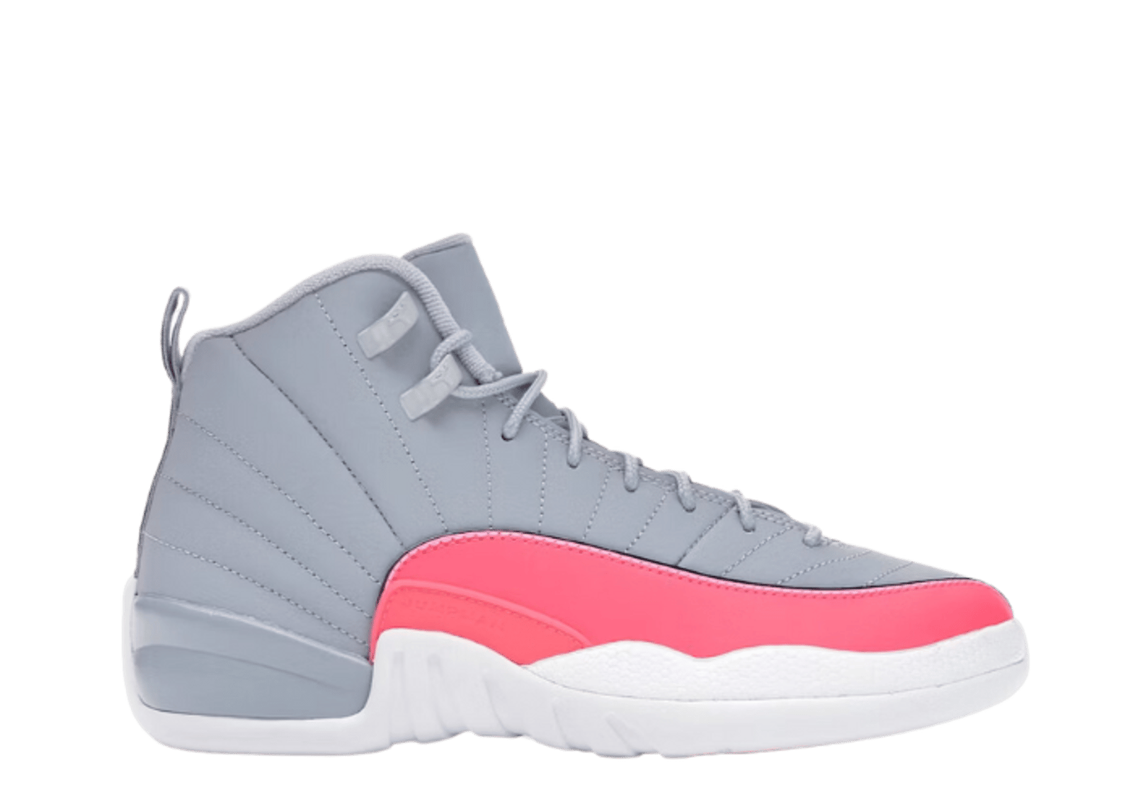 Air Jordan 12 Retro Wolf Grey Racer Pink (GS)