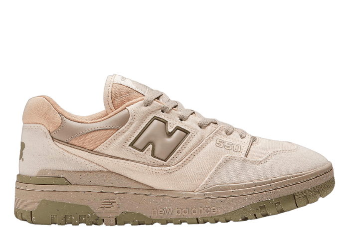 New Balance 550 Canvas Cream Olive