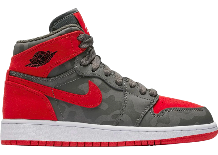 Air Jordan 1 Retro High Camo 3M Bred (GS)