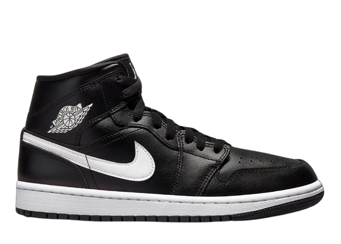 Jordan 1 Mid Black White