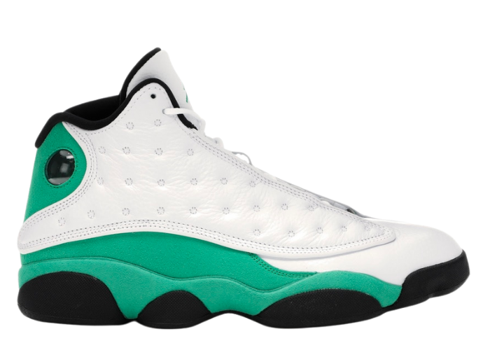 retro 13 white green