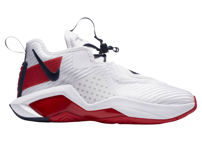 Nike LeBron Solder 14 White University Red (GS) - CN8689-100