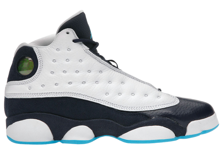 blue white and black jordan 13